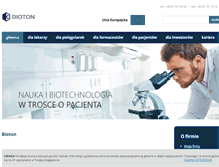 Tablet Screenshot of bioton.pl